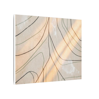 Shoji Screen Minimal Line Canvas Art | Warm Japandi Art