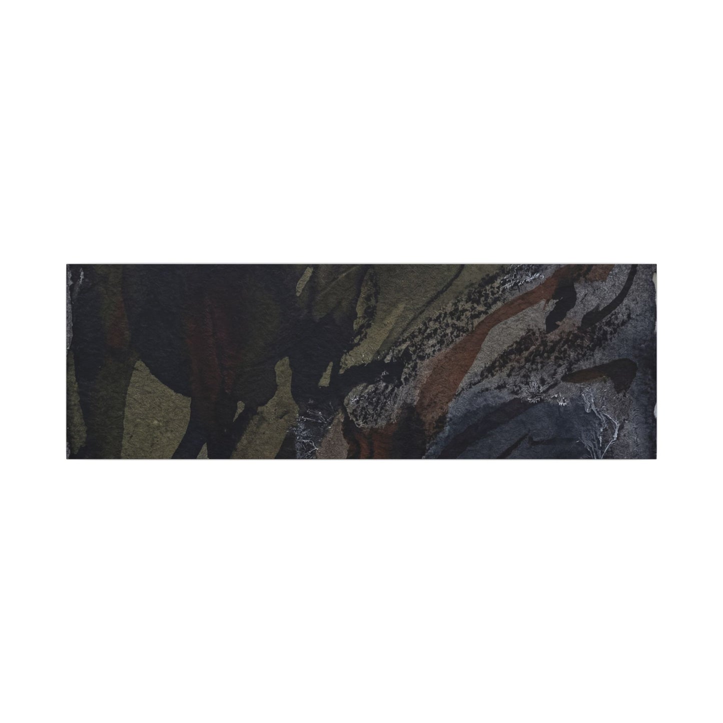 Shadow Play Winter Canvas Art | Dark Japandi Luxurious Design