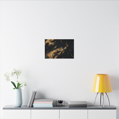Moody Shadow Play Canvas Art - Moody Minimal Dark Japandi