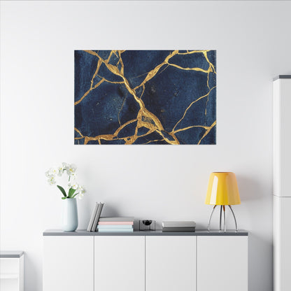 Kintsugi Crackle Canvas Art