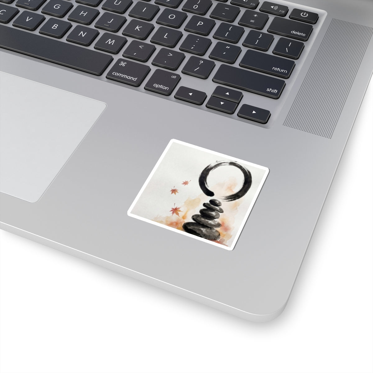 River Stones Sticker | Autumn Zen Enso Art