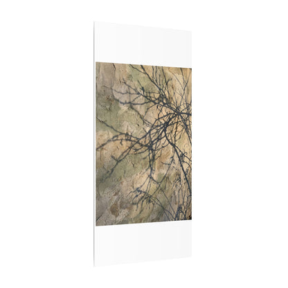 Japandi Shadow Play in Golden Hour | Texture Canvas Art
