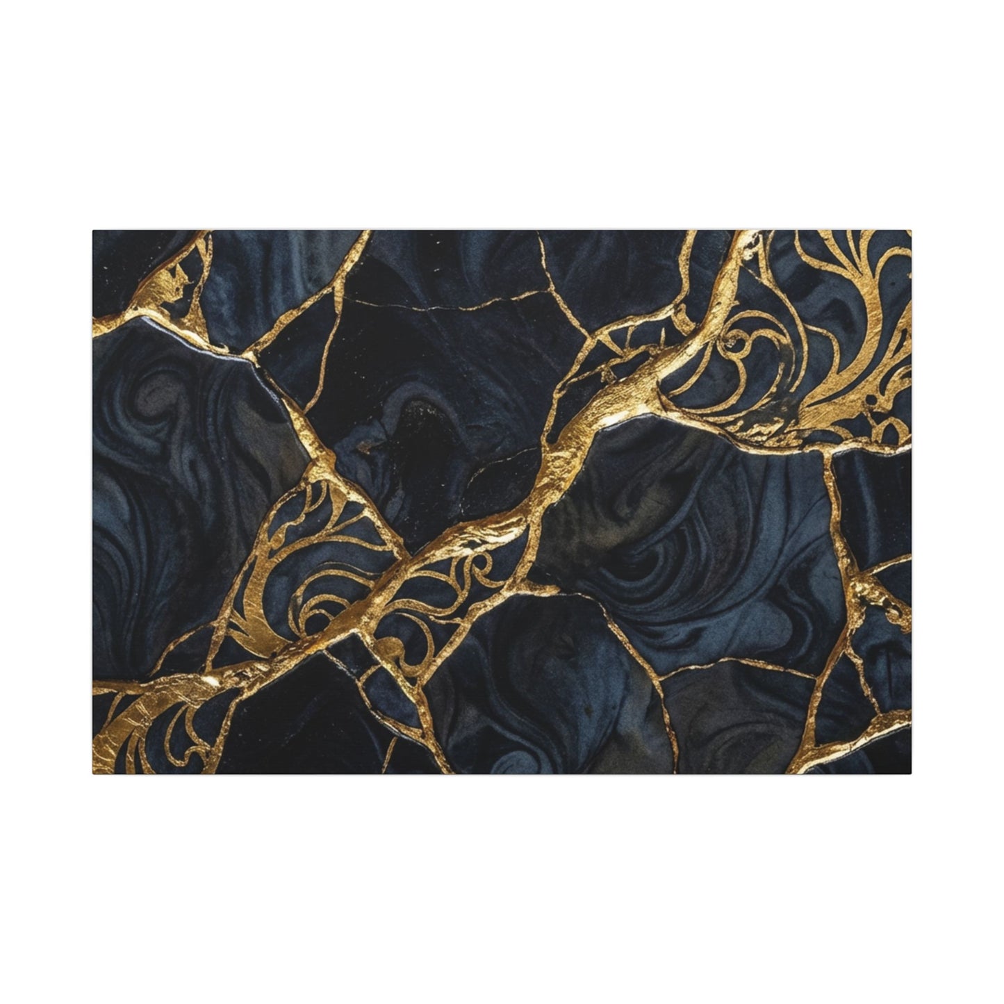 Kintsugi Gold Vein Canvas Art Art Print