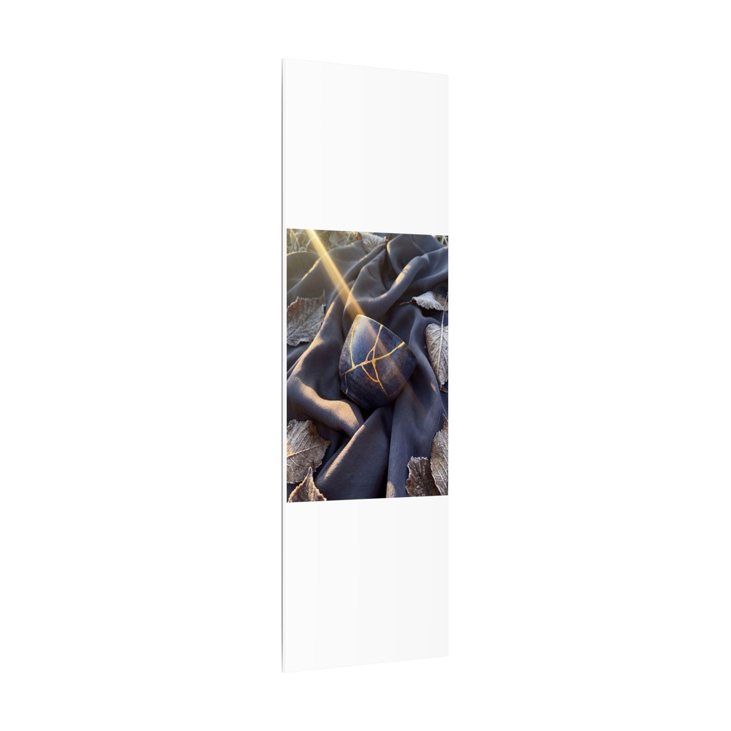 Winter Silk Drape Gold Repair Canvas Art | Artful Decor