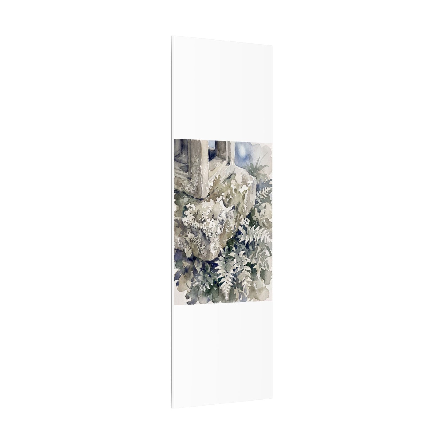 Stone Lantern Watercolor Canvas Art | Elegant Japandi Art
