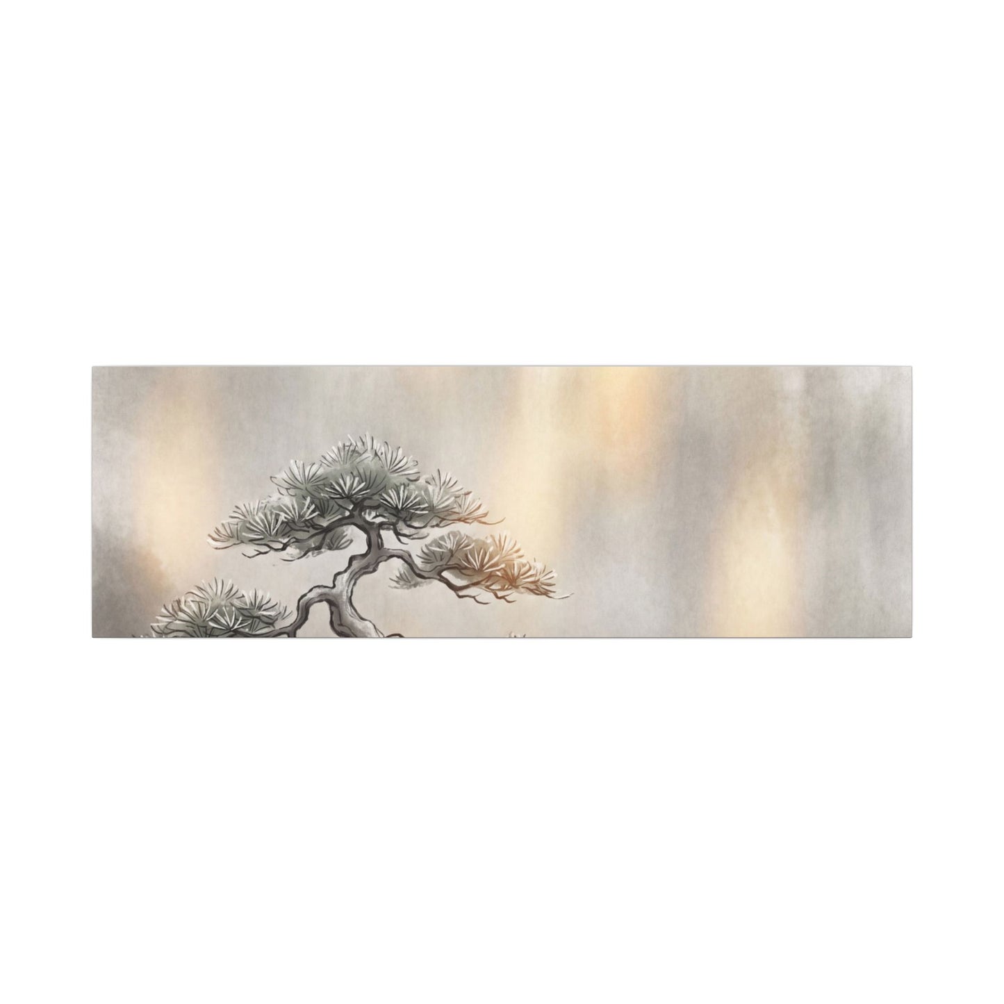 Pine Tree Canvas Art | Winter Japandi Japanese Pattern Art