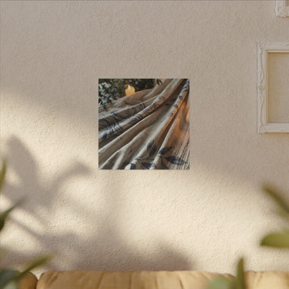 Fukinsei Silk Drape Canvas Art - Japandi Japanese Pattern