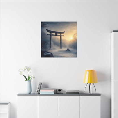 Zen Torii Gate in Golden Hour | Karesansui Canvas Art
