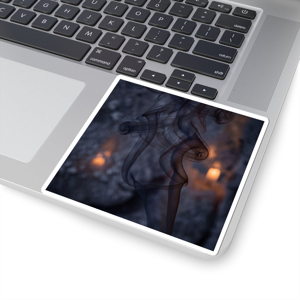 Winter Incense Smoke Shadow Zen Sticker | Moody Decor