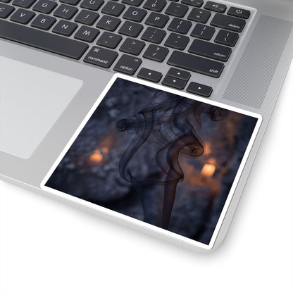 Winter Incense Smoke Shadow Zen Sticker | Moody Decor