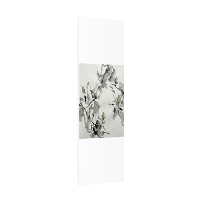 Zen Ink Brushstroke in Overcast | Sumi E Canvas Art