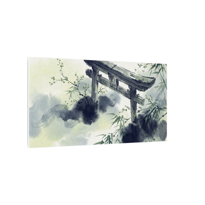 Torii Gate Sumi E Canvas Art | Serene Zen Art