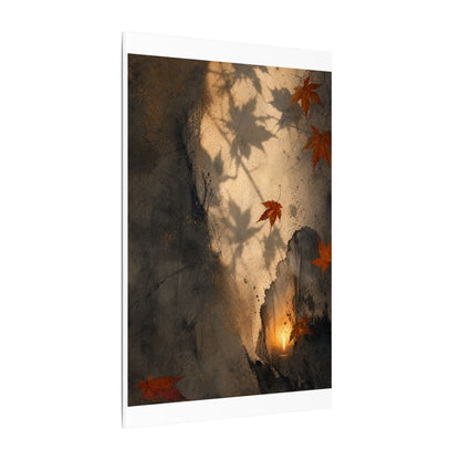 Shadow Play Texture Canvas Art | Neutral Japandi Art