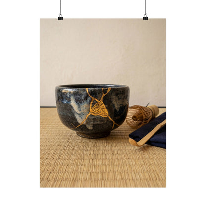 Tea Ceremony Summer Wall Art Print | Kintsugi Beautiful Design Art Print