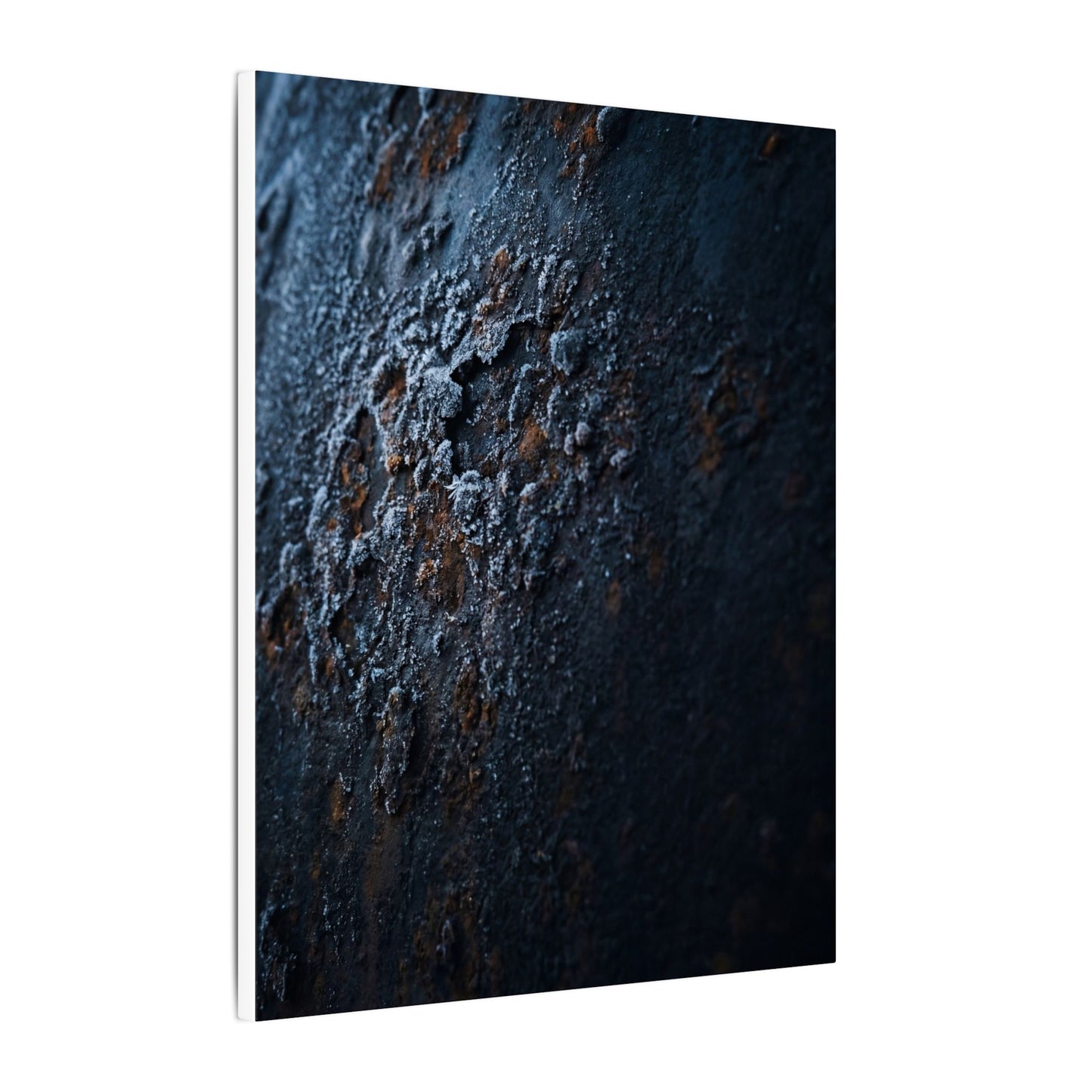 Rust Patina Canvas Art | Winter Dark Japandi Shadow Zen Art