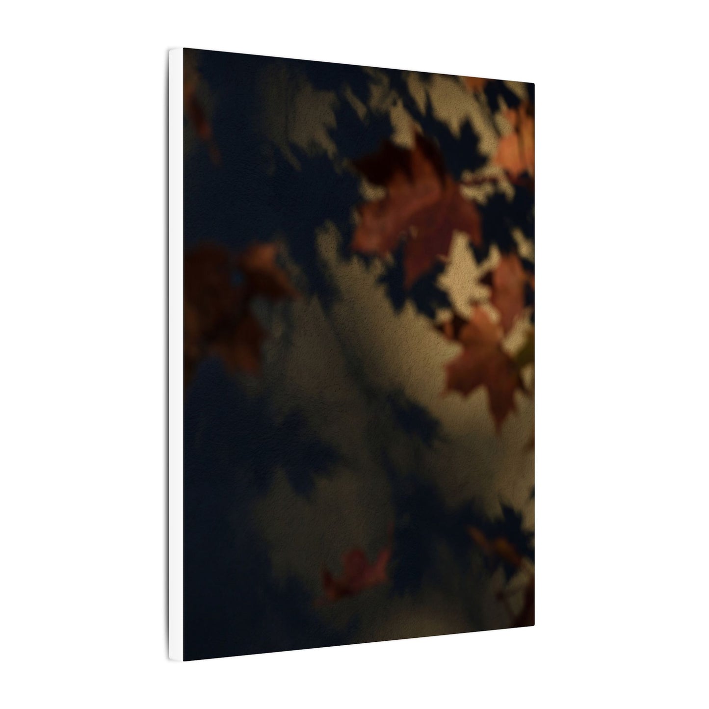 Shadow Play Canvas Art | Autumn Dark Japandi Moody Minimal Art