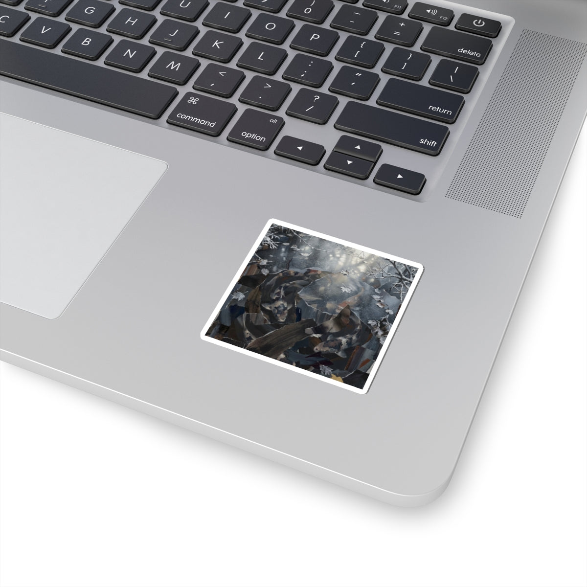 Koi Pond Sticker | Winter Dark Japandi Shadow Zen Art