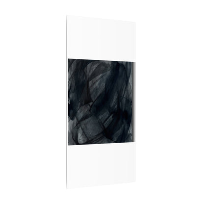 Deep Tones Dark Japandi Charcoal Canvas Art