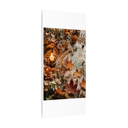 Candlelight Dried Flowers Canvas Art - Japandi Seijaku