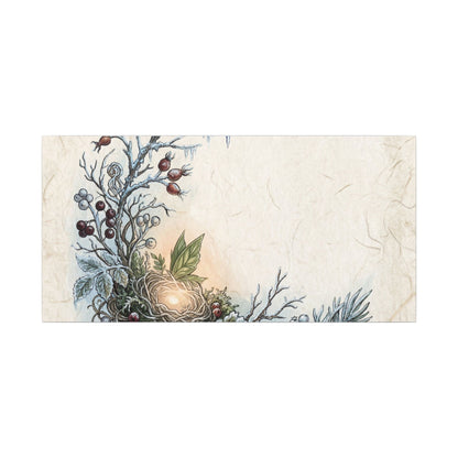 Winter Shoji Screen Forest Whimsy Canvas Art | Enchanting Decor