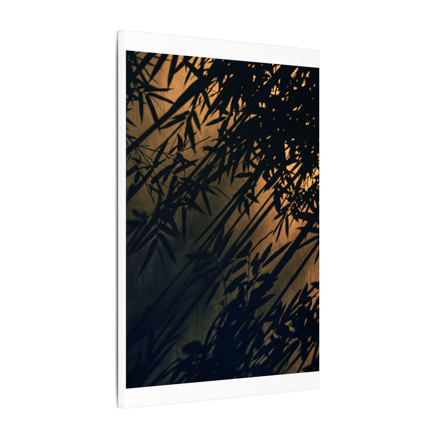 Sophisticated Shadow Play Canvas Art - Shadow Zen Dark Japandi