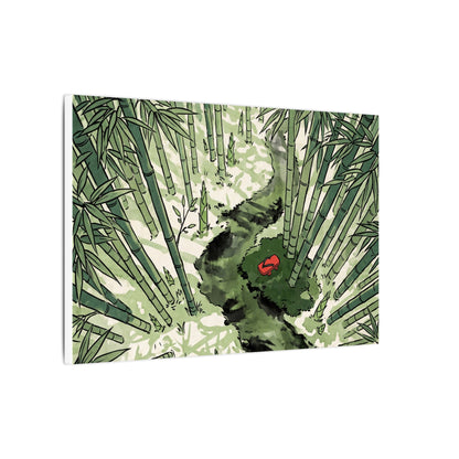 Peaceful Bamboo Grove Canvas Art - Ukiyo E Inspired Zen