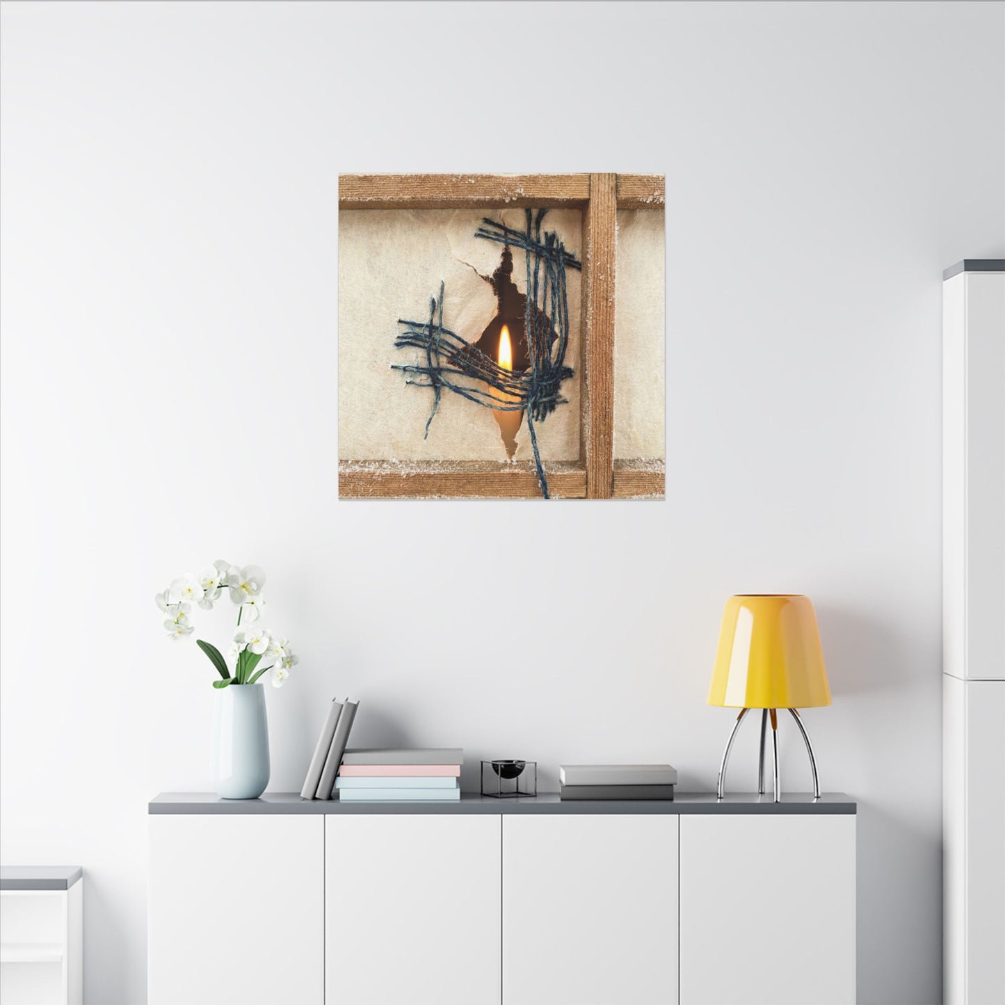 Winter Shoji Screen Broken Beauty Canvas Art | Resilient Decor