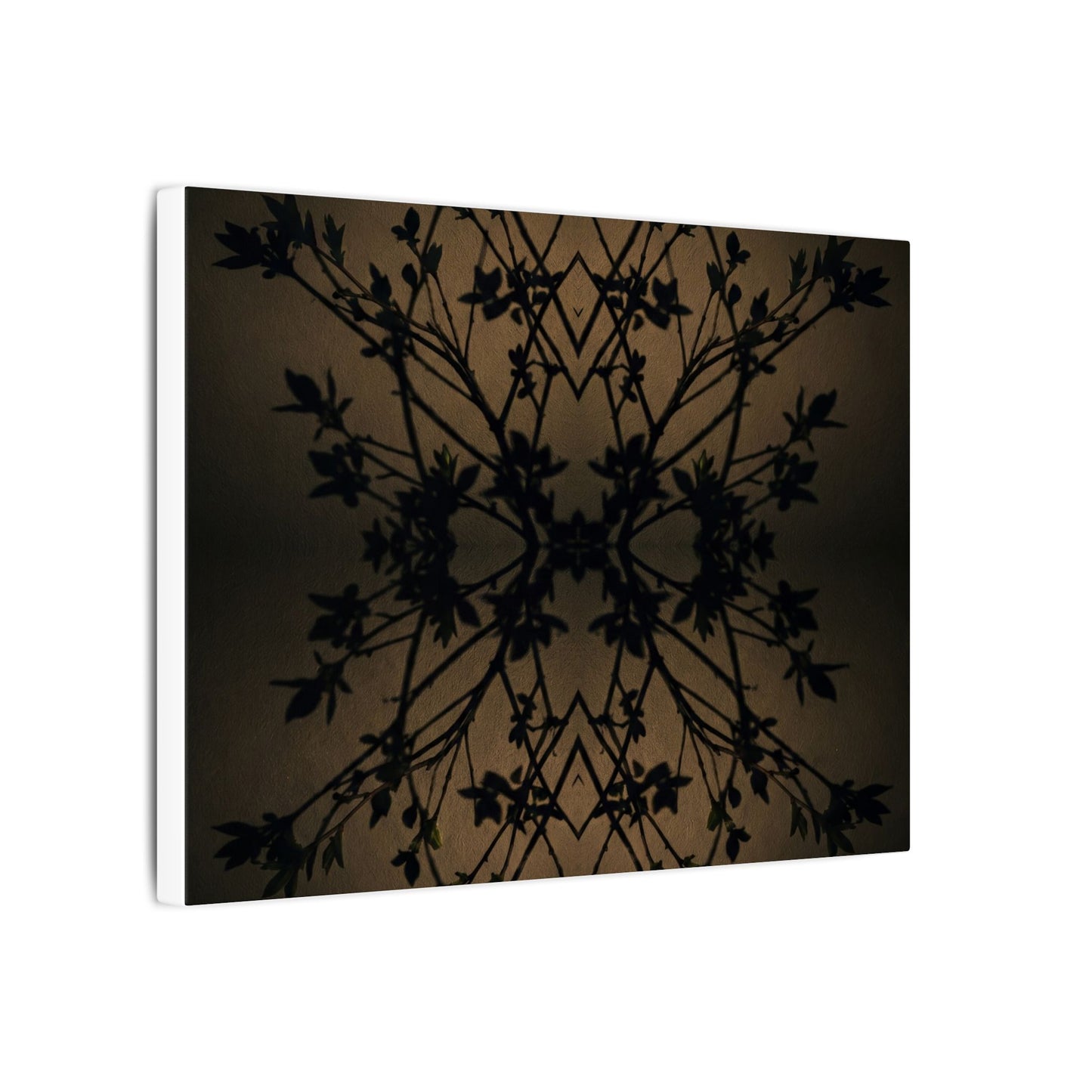 Golden Hour Shadow Play Canvas Art - Dark Japandi Seijaku