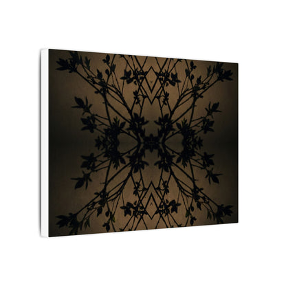 Golden Hour Shadow Play Canvas Art - Dark Japandi Seijaku