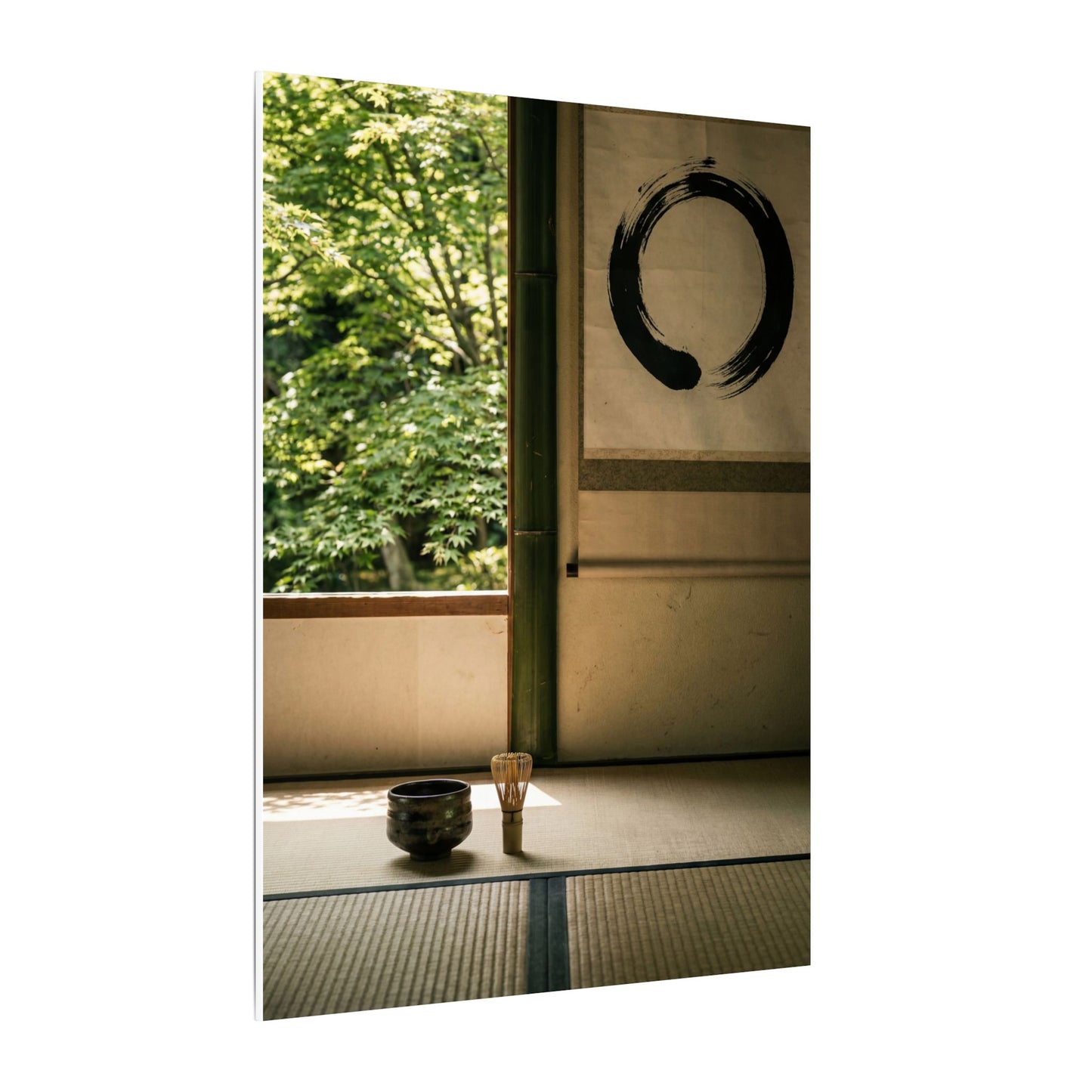 Tea Ceremony Enso Canvas Art | Serene Zen Art