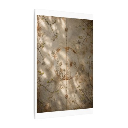 Japandi Rust Patina in Dappled | Japanese Pattern Canvas Art