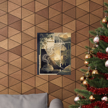 Incense Smoke Summer Wall Art Print | Zen Peaceful Design
