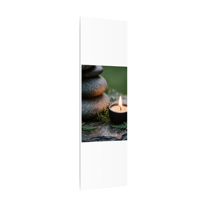 Warm River Stones Canvas Art - Japanese Pattern Japandi