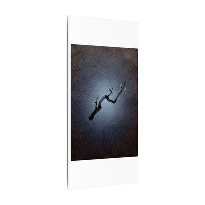 Ink Brushstroke Canvas Art | Spring Dark Japandi Moody Minimal Art