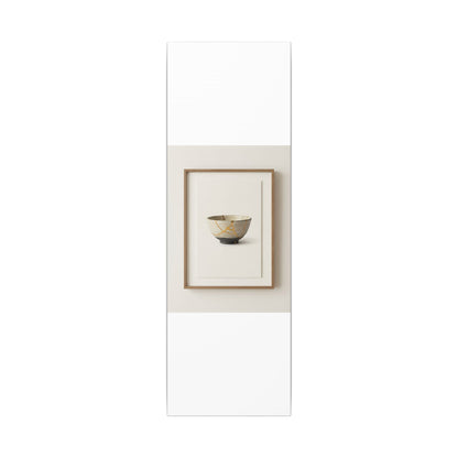 Kintsugi Charcoal Canvas Art