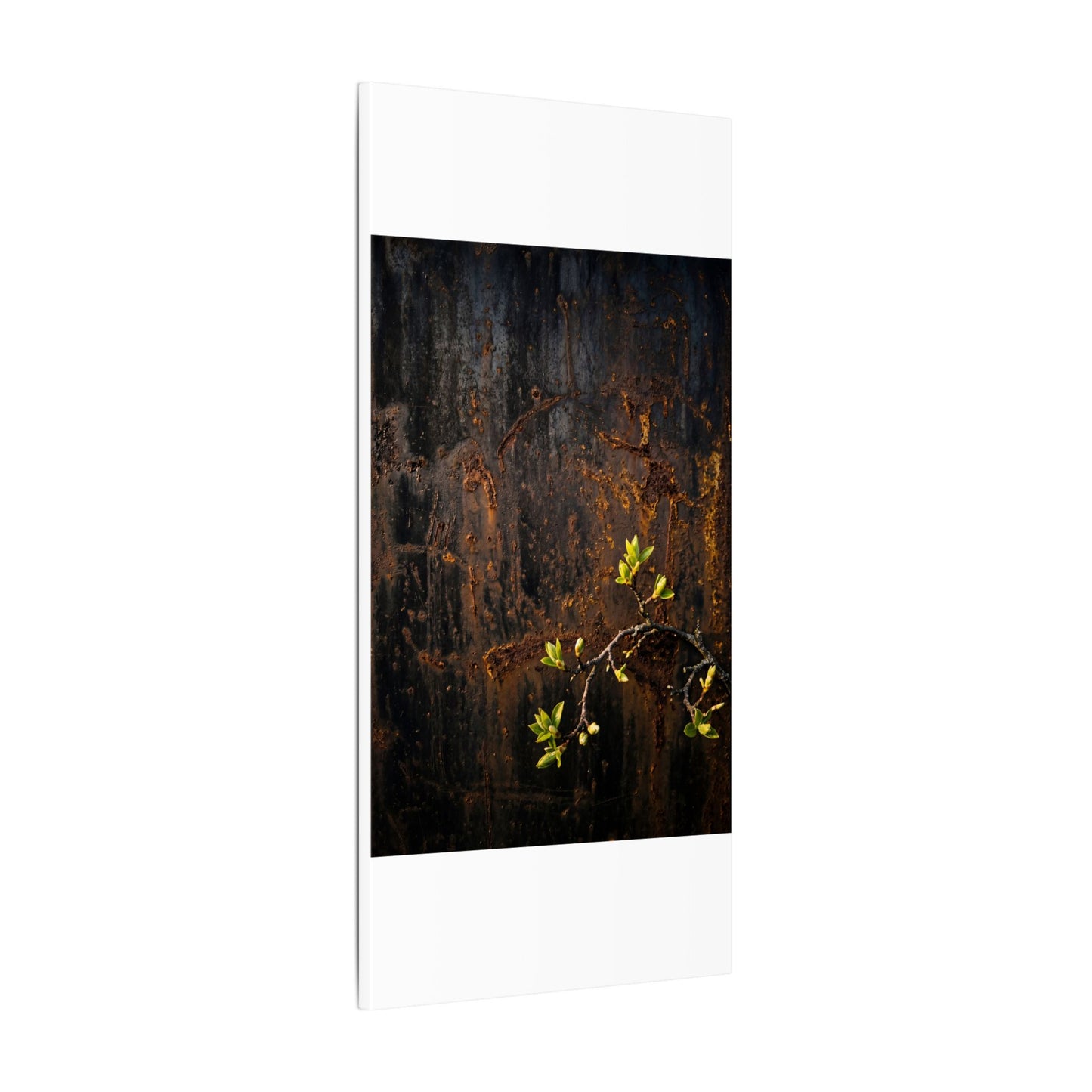 Golden Hour Rust Patina Canvas Art - Dark Japandi Fukinsei