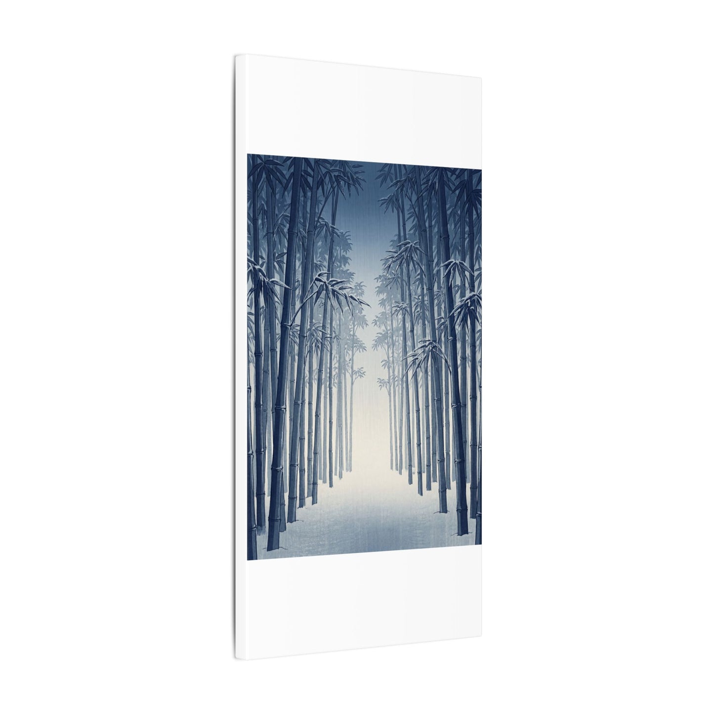 Bamboo Grove Canvas Art | Winter Zen Ukiyo E Inspired Art