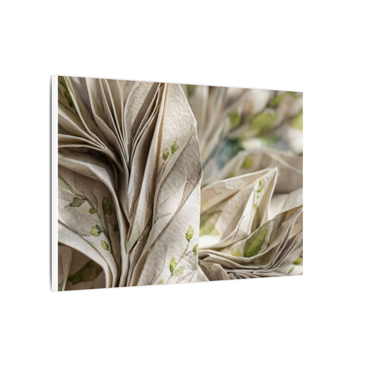 Fukinsei Paper Fold Canvas Art - Japandi Watercolor
