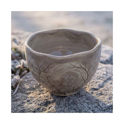 Japandi Ceramic Bowl in Dawn | Japanese Pattern Wall Art Print