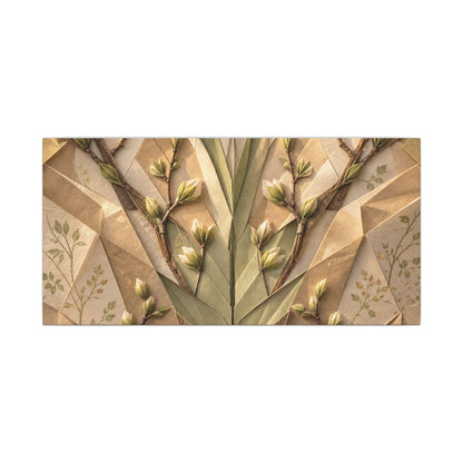 Kanso Paper Fold Canvas Art - Japandi Japanese Pattern