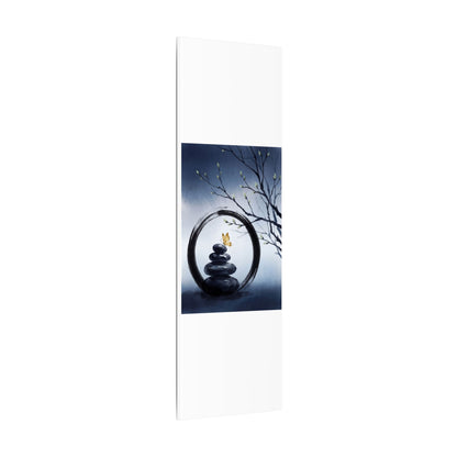 River Stones Spring Canvas Art | Zen Peaceful Design