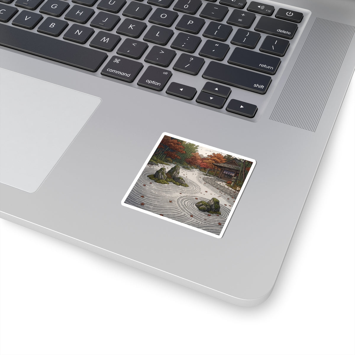 Autumn Rock Garden Ukiyo E Inspired Sticker | Calm Decor