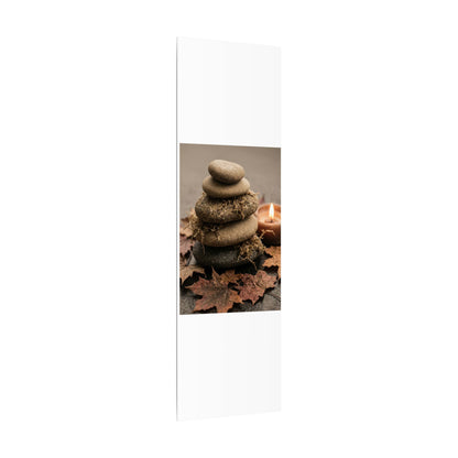 River Stones Canvas Art | Autumn Japandi Texture Art