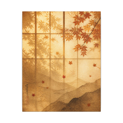 Shoji Screen Texture Canvas Art | Earthy Japandi Art