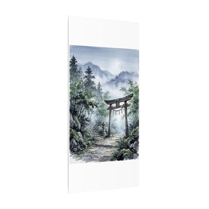 Moonlight Torii Gate Canvas Art - Zen Fukinsei