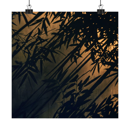 Summer Shadow Play Shadow Zen Wall Art Print | Luxurious Decor Art Print