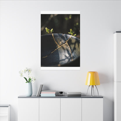Seijaku Broken Pottery Canvas Art - Dark Japandi Shadow Zen