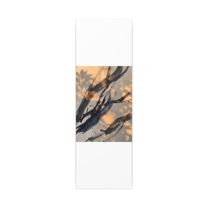 Datsuzoku Ink Brushstroke Canvas Art - Dark Japandi Shadow Zen