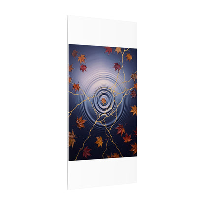 Kintsugi Water Ripple in Dawn | Gold Vein Canvas Art