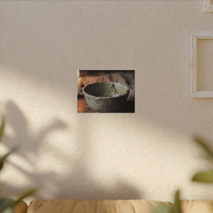 Ceramic Bowl Spring Canvas Art | Japandi Neutral Design